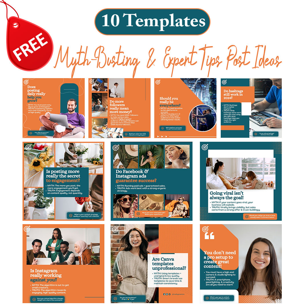 Myth-Busting & Expert Tips Templates