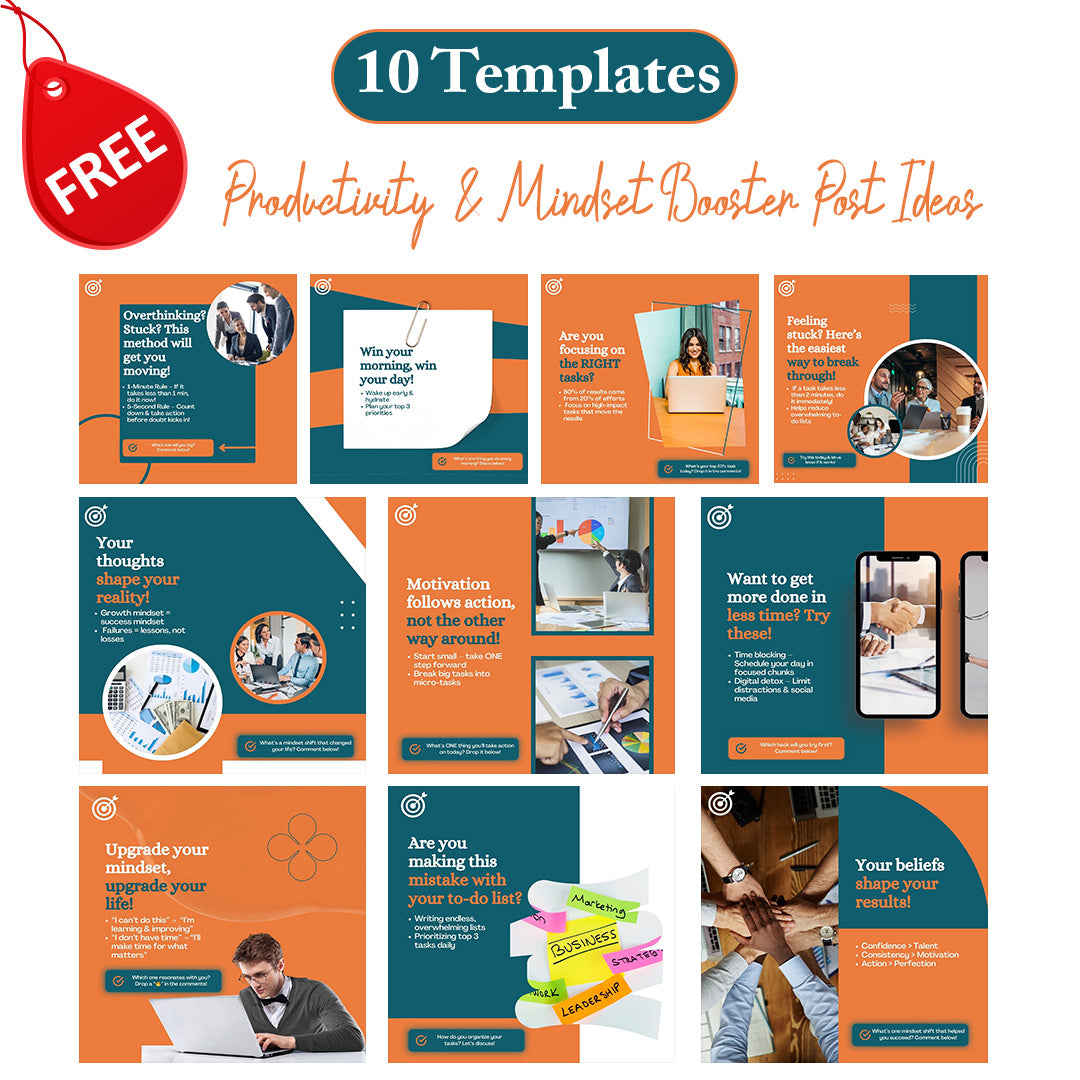 Productivity & Mindset Booster Templates